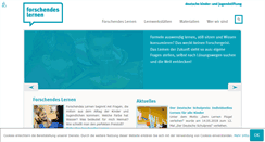 Desktop Screenshot of forschendes-lernen.net