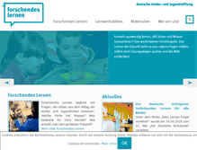 Tablet Screenshot of forschendes-lernen.net